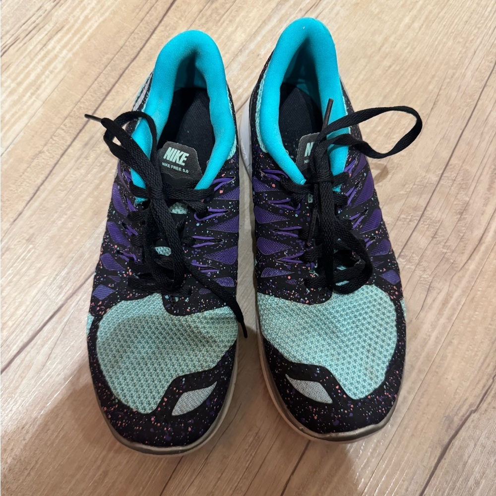 5/$55 !! π₯ Nike Women's Teal and Purple Sneakers - Picture 3 of 4